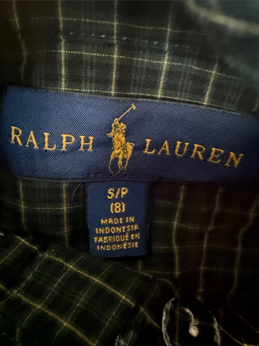 Ralph Lauren Green Plaid Button-Down Shirt